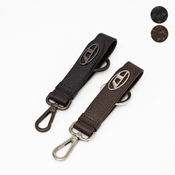 ディーゼル キーホルダー（レディース） 【再入荷！】【2カラー】ディーゼル DIESEL KEY RING Dロゴ レザー キーリング キーホルダー [メンズ][レディース] X09684 P0685【B23】 【NS10】