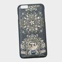 ドルチェ&ガッバーナ スマホケース 【厳選プライス！】ドルチェ&ガッバーナ ドルガバ DOLCE&GABBANA iPhone6s plus用 スマホ ケース カバー ロマネスク柄 ブラック基調 BP2126 AB059 HU049【K8】