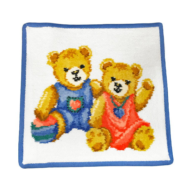 フェイラー Feiler ハンドタオル 25×25cm TEDDYKIDS JEANS(BLUE)【ゆうパケット送料無料】