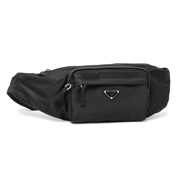 【再入荷！】プラダ PRADA アウトレット ナイロン ボディバッグ ウエストポーチ ブラック [メンズ] 2VL005 2A6D F0002 【NS10】