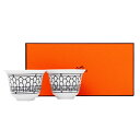 【再入荷!】【2点セット】エルメス HERMES アッシュデコ H Deco 湯呑み 徳利 スモールカップ 62ml 陶器 装飾 037033