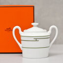 エルメス HERMES リズム RHYTHM シュガーボウル シュガーポット 陶器 装飾 004320P GREEN/PLATINUM