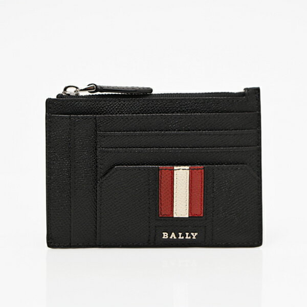 バリー バリー BALLY ストライプ レザー カードケース コインケース 小銭入れ ブラック [メンズ] TROCK.LT F010 BLACK 6228860【○C7】【NS10】