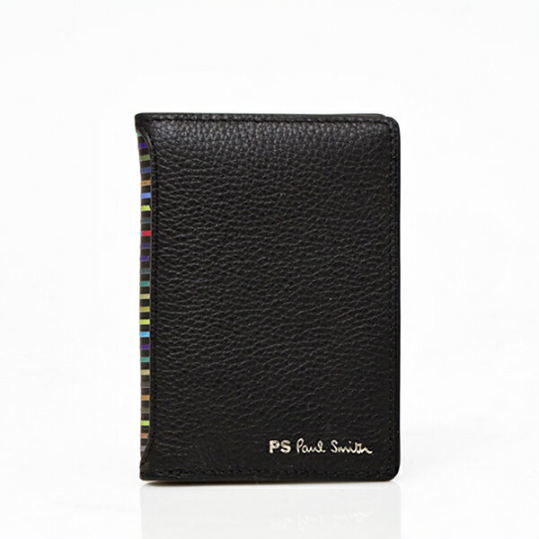 ポールスミス PS Paul smith レザー カードケース ブラック×マルチストライプ メンズ M2A6599 FPSSTR 79 BLK/MUT【C9】【NS10】