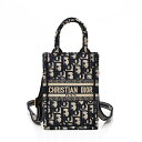 ディオール バッグ（レディース） クリスチャンディオール Christian Dior DIOR BOOK TOTE ブックトートジャガード キャンバス ミニフォンバッグ ショルダーバッグ ブルー系 [レディース] S5555CRIW M928