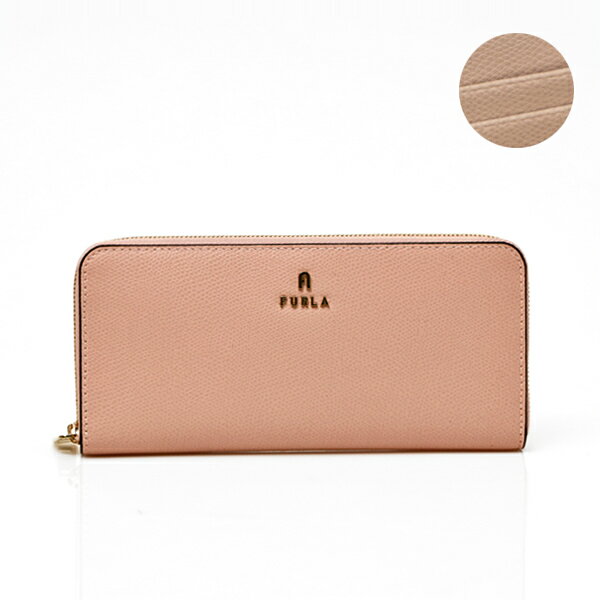 フルラ 長財布 レディース フルラ FURLA CAMELIA XL レザー ウォレット ラウンドファスナー 長財布 ピンク×ベージュ系 [レディース] WP00313 ARE000 1007_1546S 【NS10】