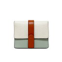 【ラスト1点!】フルラ FURLA グラツィア GRAZIA S CARD CASE レザー カードケース 名刺入れ ビジネス ホワイト × ライトグリーン ×...