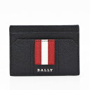 バリー BALLY レザー カードケース カードホルダー パスケース 定期入れ ブラック [メンズ] THAR.LT F010 BLACK 6218031 ギフト【J12】