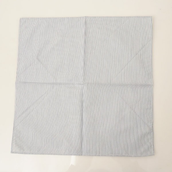 【訳有】ポケットチーフ ライトブルー ストライプ柄〔CP294〕【定形外郵便物送料無料】