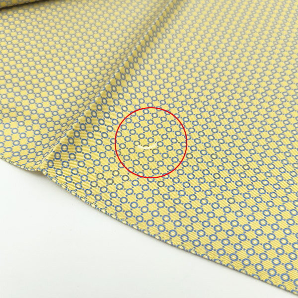 【訳有】コルネリアーニ CORNELIANI ストール ライトイエロー基調 ドット柄〔CP438〕【定形外郵便物送料無料】