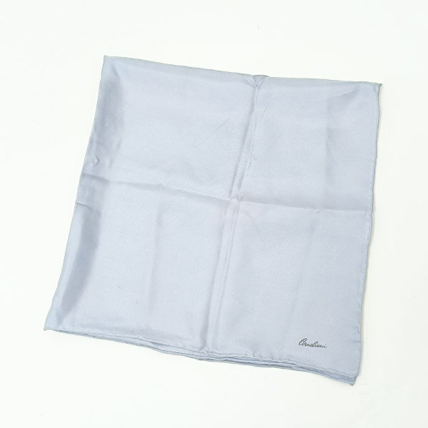 【訳有】コルネリアーニ CORNELIANI スカーフ ライトブルー〔CP444〕【定形外郵便物送料無料】