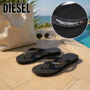 【6/22 20時〜ポイント10倍!】【在庫限り!デイリーに使える! 】 DIESEL ビーチサンダル トングサンダル 靴 シューズ ブラック ユニセックス [...