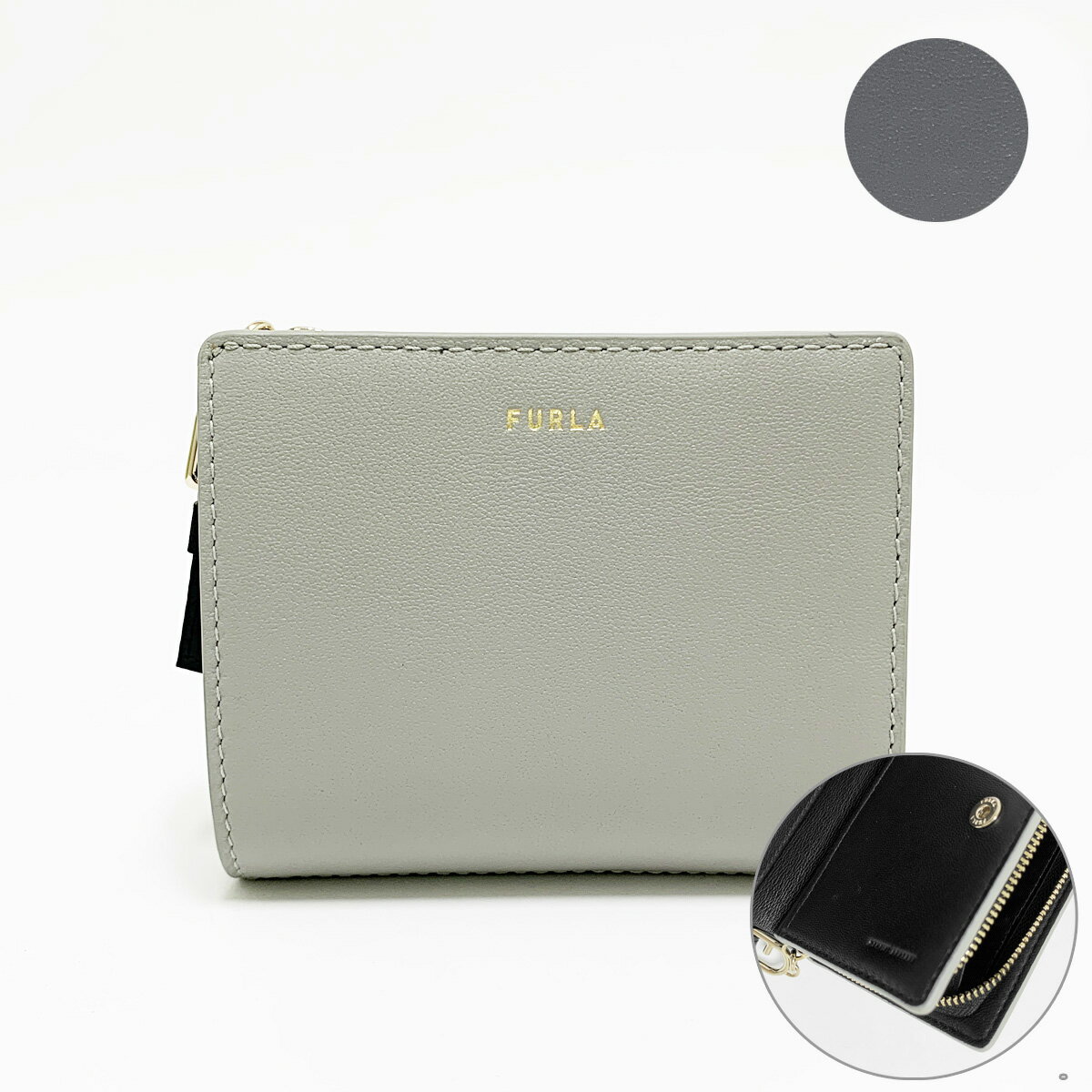 【ラスト1点！】フルラ FURLA NUVOLA S COMPACT WALLET L ZIPレザー