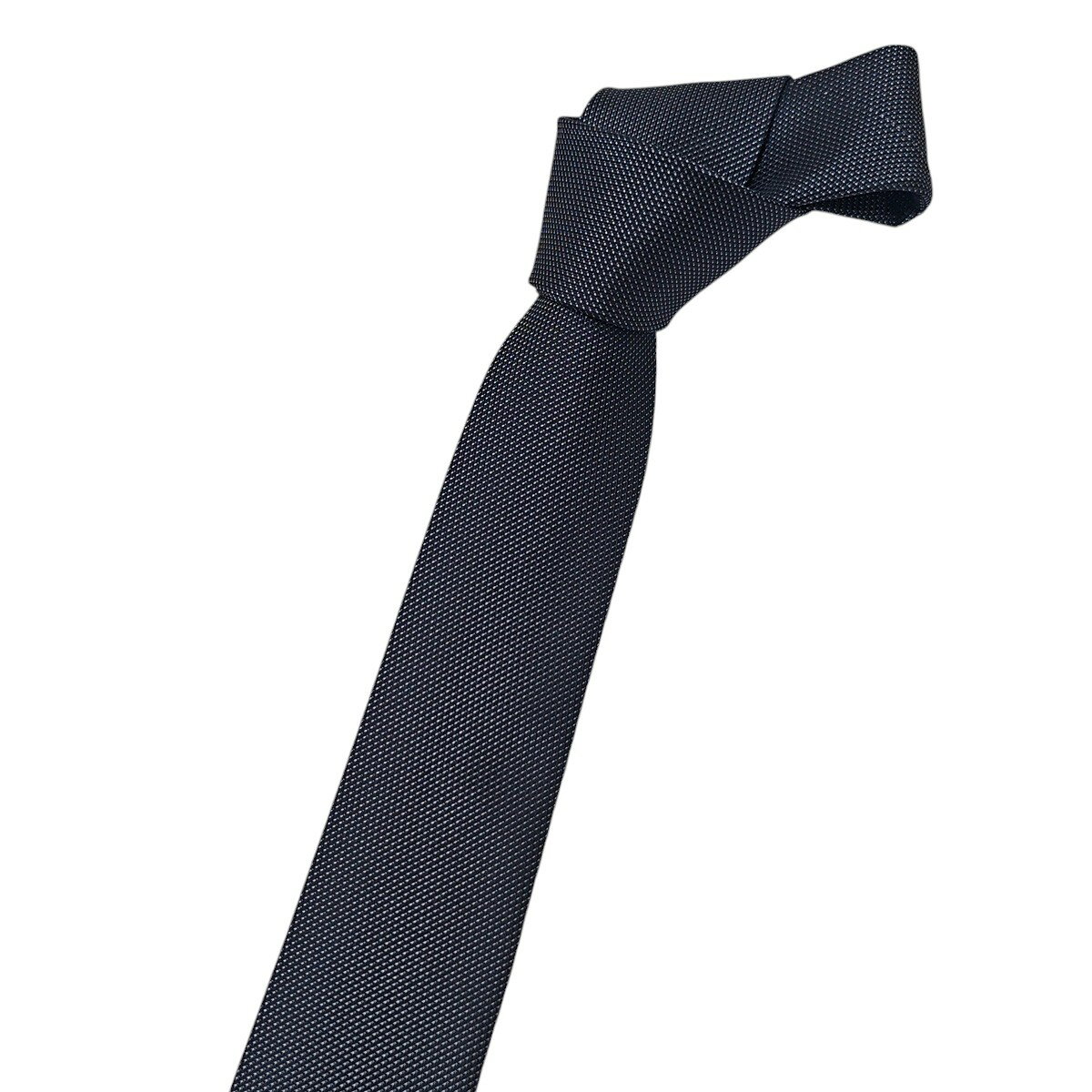 コルネリアーニCC CORNELIANI イタリア製 シルク100％ ナロー ネクタイ ブラック ドット [メンズ] 〔YBN2726〕【ゆうパケット送料無料】