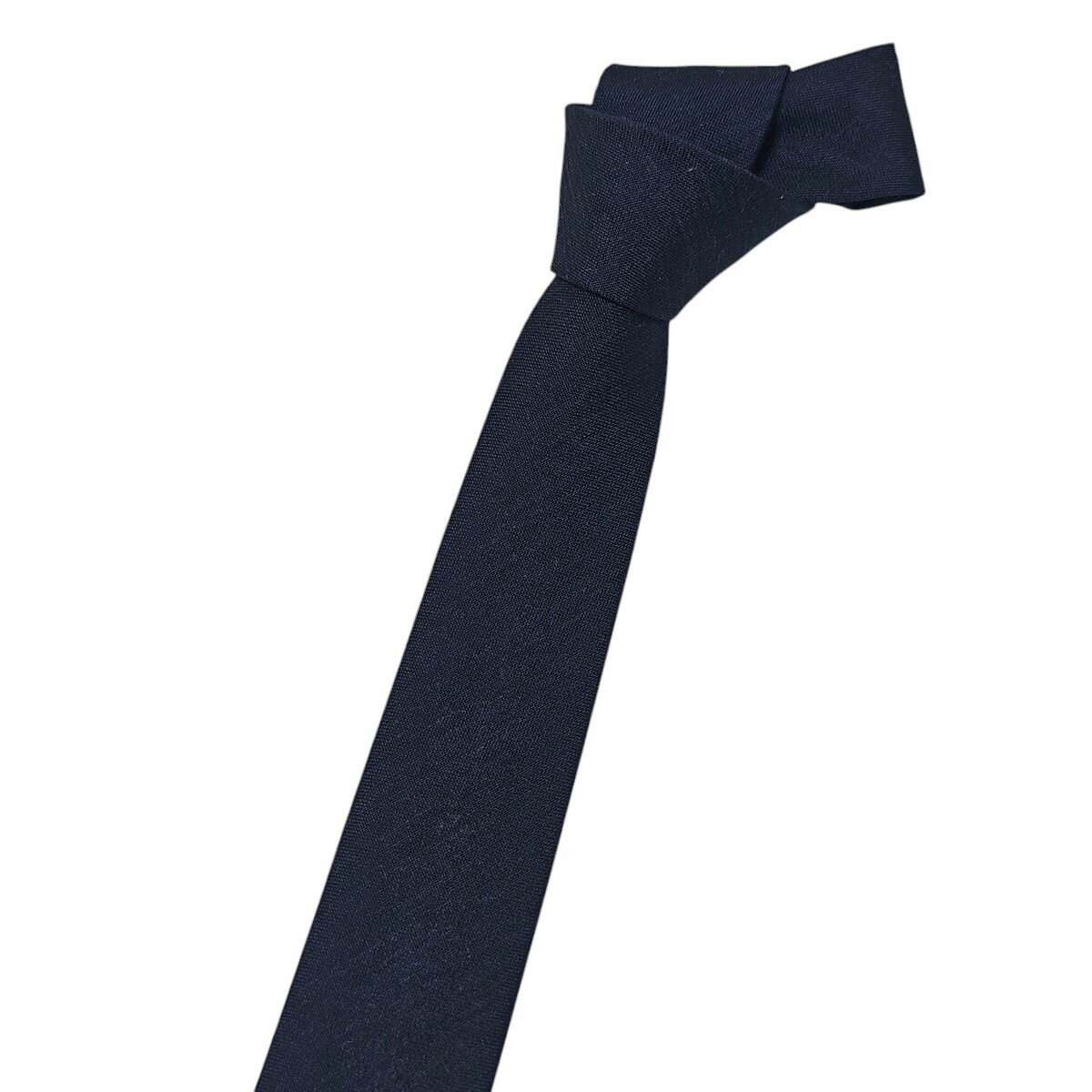 コルネリアーニ CC CORNELIANI イタリア製 シルク100％ ナロー ネクタイ ネイビー [メンズ] 〔YBN2728〕【ゆうパケット送料無料】