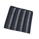コルネリアーニ CC CORNELIANI ポケットチーフ ネイビー基調 ストライプ〔CP609〕【定形外郵便物送料無料】