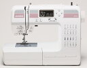 ジャノメ コンピューター ミシン≪新製品≫ 蛇の目 ミシン（JANOME ミシン） J-410型 ≪純正黒色フットコントローラー付き≫ 【大きく見やすいLCDスクリーン】 選択している模様番号や使用する押さえがひと目でわかります。ぬい目の幅、あらさが数字で確認できます。 【ワンアクション糸通し】 針穴への糸通しも片手でサッとかんたん。糸通し器を下ろした状態で固定するので更に操作がしやすくなりました。 【自動糸調子】 糸調子ダイヤルをオートに合わせれば、薄地から厚地までほとんどの生地がキレイにぬえます。 ※布・糸・針の種類によっては調節が必要です。 【7枚歯布送り】 7枚の送り歯が布をしっかり送ります。薄地のぬい縮み防止や、布端からのぬい始めにも効果があります。 【ゆっくりスタート/ぴったりストップ】 ぬい始めはゆっくりスタートします。また、スタート/ストップボタンを押している間が最低速になるので、止めたいところでぴったり止められます。 《厚地のぬい始めもおまかせ！》 【ボタンホール】 ボタンホール押さえにボタンをセットし専用のステッチを選択すれば、ボタンホールが自動でぬえます。 【パワフル貫通力】 パワフルな貫通力で、デニムなどの厚地もスイスイぬえます。 【軽量コンパクト】 軽量ながら、抜群の安定性。持ち運び、収納もカンタン。 【付属品】 基本押え・裁ち目かがり押え・ファスナー押え・サテン押え・まつり縫い押さえ・ボタンホール押え・ボビン4つ・ねじまわし・ミシンブラシ・シームリッパー・補助糸立て棒・針セット・糸こま（大小）・糸こま受け台・糸こまフェルト・ハードケース・取扱説明書・取扱DVD サイズ 幅406mm・高さ298mm・奥行き174mm・重さ5.4キロ 色 白 商品説明 ●7枚歯布送り ●自動糸調子 ●ワンアクション糸通し ●ゆっくりスタート/ワンタッチスロー ●コードリール式電源コード●模様数17種類+ボタンホール3種類ジャノメ コンピューター ミシン≪新製品≫ 蛇の目 ミシン（JANOME ミシン） J-410型 ≪純正黒色フットコントローラー付き≫ ≪カンタン操作のコンピューターミシン≫