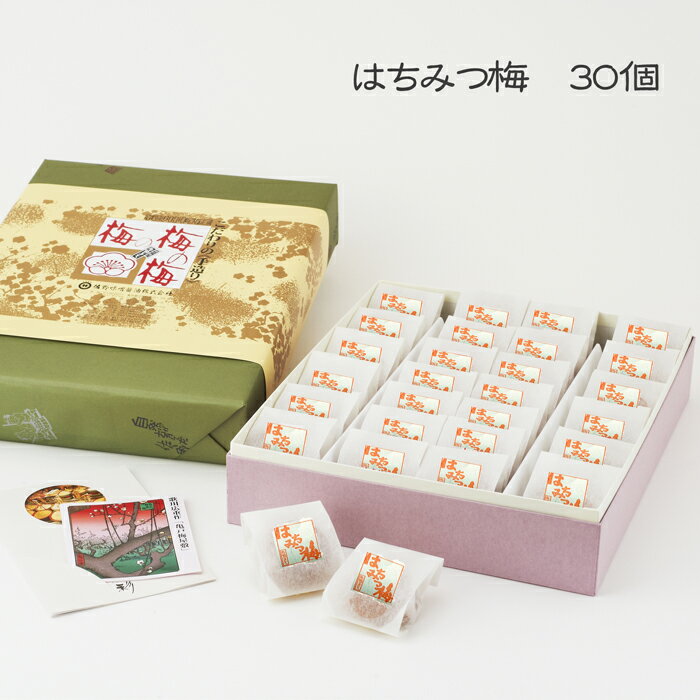 《はちみつ梅 一粒包み 30粒》紀州産南高梅 お中元お歳暮 ご贈答 ギフト 母の日 プレゼント 暑中見舞い残暑見舞い