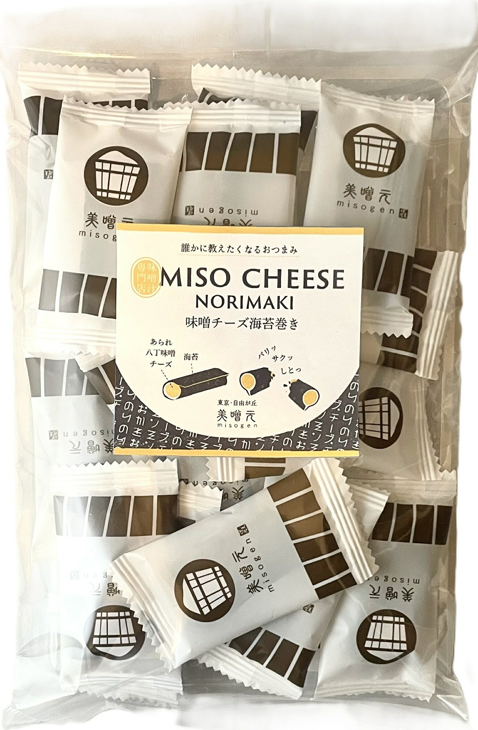 自由が丘 美噌元 味噌チーズ海苔巻き Miso Cheese Nori Roll 16枚入
