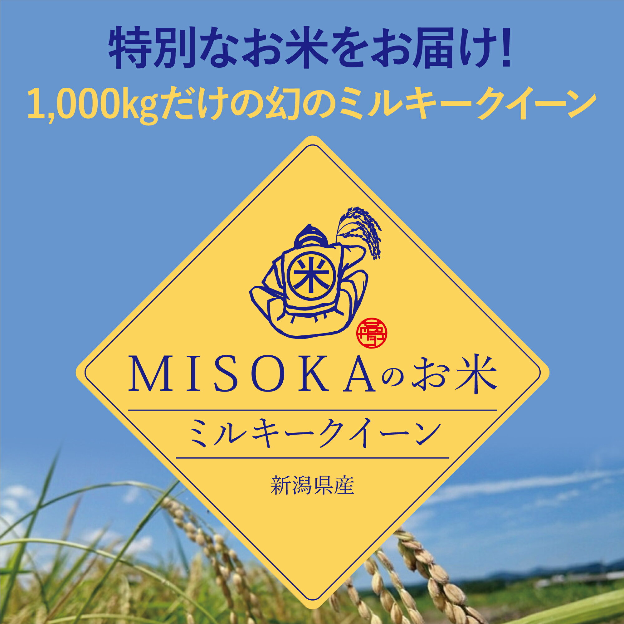 MISOKAのお米 “ベストコンディション米”　5キロ夢職人 MISOKA ミソカ 米 特別栽培ミネラル米 幻のミルキークイーン 数量限定 JGAP取得 百笑会 精米したてをお届け こだわり派におすすめ 新潟県産 産地直送 送料無料 5kg 令和5年