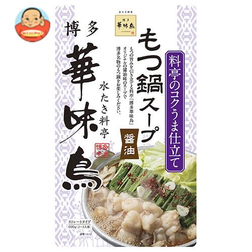 トリゼンフーズ 博多華味鳥 もつ鍋スープ 600g×12袋入