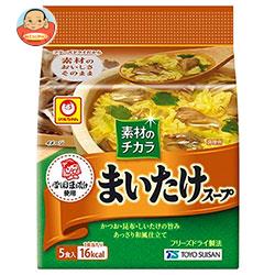 【3月26日(火)1時59まで全品対象 最大200円OFFクーポン発行中】東洋水産 マルちゃん 素材のチカラ まいたけスープ (4.8g×5食)×6袋入