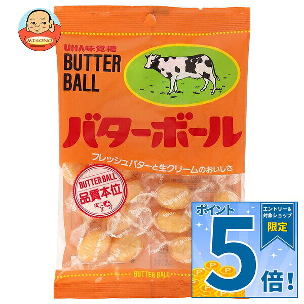 [ポイント5倍！9/11(金)1時59分まで全品対象エントリー&購入]UHA味覚糖 バターボール 104g×6袋入×(2ケース)｜ 送料無料 お菓子 飴 バター キャンディー misono-support-10204575 飲料 食品専門店 味園サポート パッケージ画像