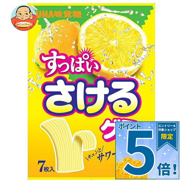 [ポイント5倍！9/11(金)1時59分まで全品対象エントリー&購入]UHA味覚糖 すっぱいさけるグミ サワーレモン味 7枚×10袋入×(2ケース)｜ 送料無料 お菓子 グミ れもん 檸檬 misono-support-10204585 飲料 食品専門店 味園サポート パッケージ画像