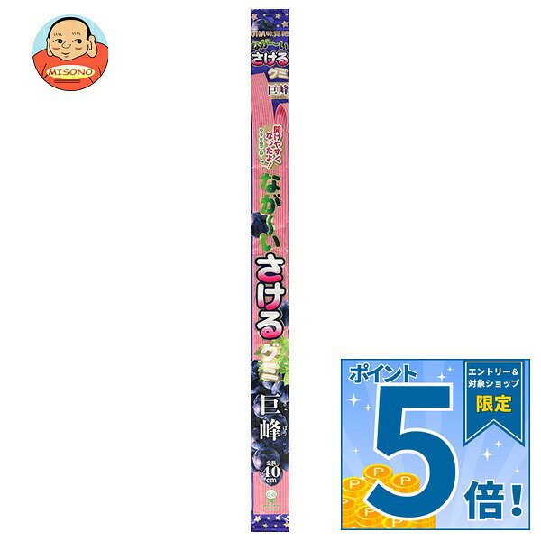 [ポイント5倍！9/11(金)1時59分まで全品対象エントリー&購入]UHA味覚糖 ながーいさけるグミ 巨峰 1枚×10袋入×(2ケース)｜ 送料無料 お菓子 袋 グミ 葡萄 ブドウ グレープ misono-support-10204610 飲料 食品専門店 味園サポート パッケージ画像