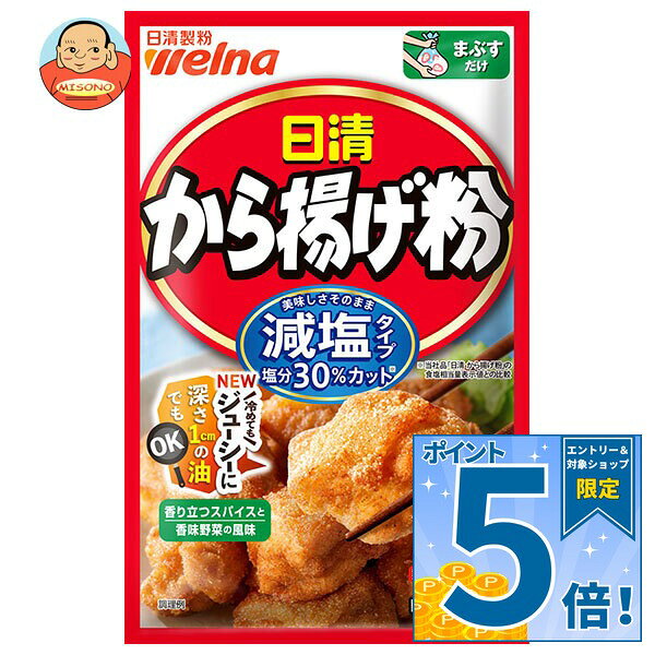 [ポイント5倍！10/24(土)20時〜全品対象エントリー&購入]日清製粉ウェルナ から揚げ粉 減塩タイプ 100g×12袋入｜ 送料無料 から揚げ粉 からあげ粉 粉 調味料