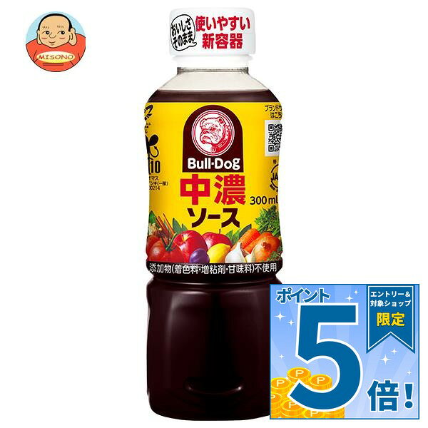 [ポイント5倍！10/17(土)9時59分まで全品対象エントリー&購入]ブルドックソース 中濃ソ−ス 300mlペットボトル×10個入×(2ケース)｜ 送料無料 中濃ソ−ス 調味料 ソース PET misono-support-10164814 飲料 食品専門店 味園サポート パッケージ画像