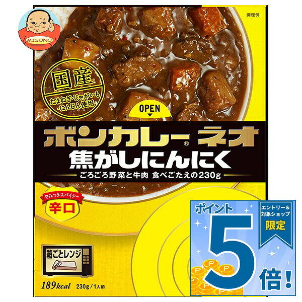 [ポイント5倍！9/19(土)20時〜全品対象エントリー&購入]大塚食品 ボンカレーネオ 焦がしにんにく やみつきスパイシー 辛口 200g×30個入｜ 送料無料 カレー レトルト 辛口 レトルトカレー レンジ調理