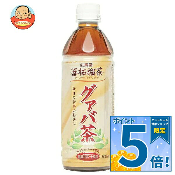日本薬剤 グァバ茶 500mlペットボトル×24本入×(2ケース) 送料無料 茶飲料…