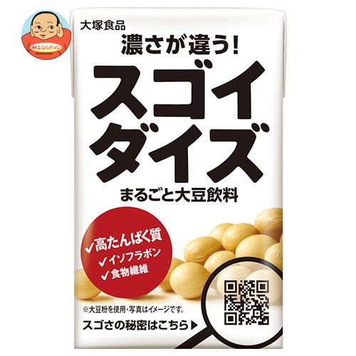 大塚食品 スゴイダイズ 125ml紙パック×24本入｜ 送料無料 大豆 紙パック 国産大豆100％ イソフラボン