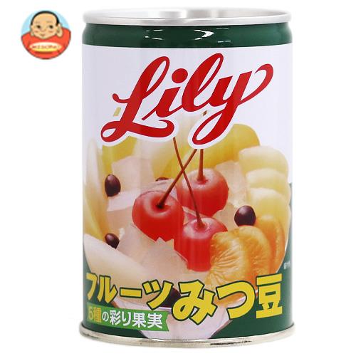 リリーコーポレーション Lily リリーのフルーツみつ豆 4号缶 425g缶×12個入×(2ケース)｜ 送料無料 缶詰 果物 菓子材料 蜜豆