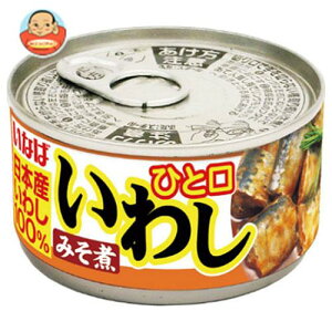 いなば食品 ひと口いわし みそ煮 115g缶×24個入｜ 送料無料 一般食品 缶詰 水産物加工品 イワシ 鰯