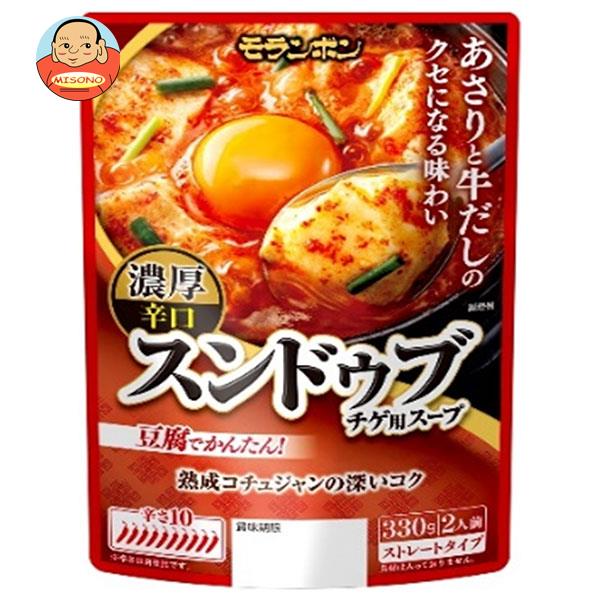 モランボン スンドゥブチゲ用スープ 濃厚辛口 330g×10袋入×(2ケース)｜ 送料無料 鍋 鍋つゆ 鍋スープ 辛口 調味料 韓国料理