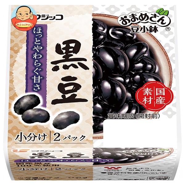 フジッコ おまめさん 豆小鉢 黒豆 62g×2パック×12個入×(2ケース)｜ 送料無料 惣菜 煮豆 黒豆 食品 カルシウム 食物繊維のサムネイル