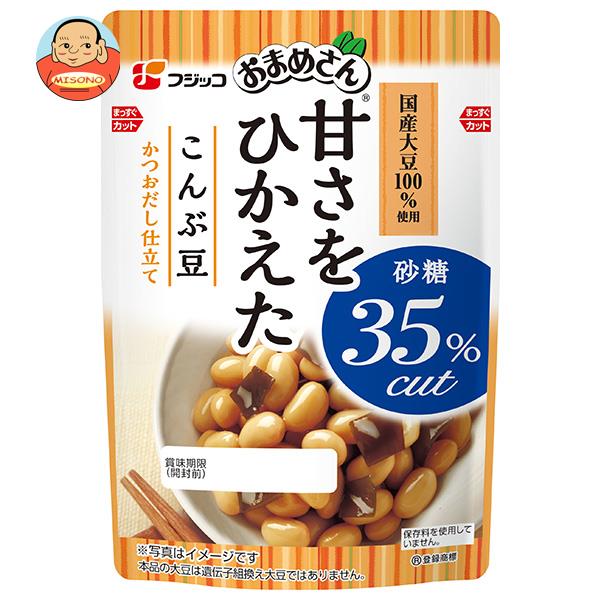フジッコ おまめさん 甘さをひかえた こんぶ豆 145g×10袋入｜ 送料無料 一般食品 惣菜 煮豆 フジッコのサムネイル