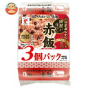 たいまつ食品 餅屋が作った赤飯 3個パック (160g×3個)×8袋入｜ 送料無料 レンジ食品 レトルト パックご飯 ご飯 赤飯 レンジ