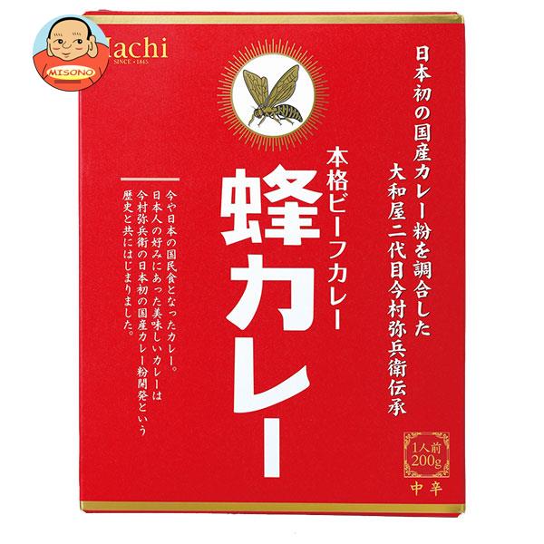 ハチ食品 蜂カレー ビーフカレー中辛 200g×20個入×(2ケース)｜ 送料無料 一般食品 レトルト食品 カレー 箱