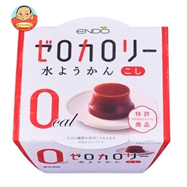 遠藤製餡 ゼロカロリー 水ようかん こし 90g×24(6×4)個入｜ 送料無料 ゼロカロリー カロリーゼロ こしあん 和菓子 ようかん 羊羹のサムネイル