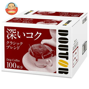 ドトールコーヒー ドトール ドリップコーヒークラシックブレンド100P 7g×100P×1箱入×(2ケース)｜ 送料無料 嗜好品 コーヒー類 ドリップコーヒー 業務用