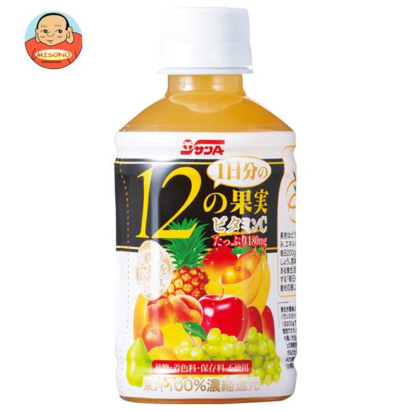 サンA 1日分の12の果実 240mlペットボトル×24本入×(2ケース)| 送料無料 果実飲料 ミックス PET フルーツ