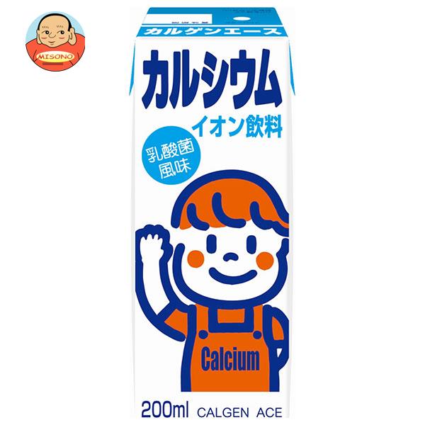 カルゲン製薬 カルゲンエース 200ml紙パック×24本入×(2ケース)| 送料無料 栄養 カルシウムイオン飲料 紙パック
