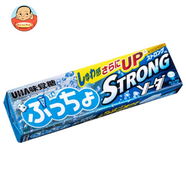 UHA味覚糖 ぷっちょスティック ストロングソーダ 10粒×10個入×(2ケース)｜ 送料無料 お菓子 ソフトキャンディ ソーダ