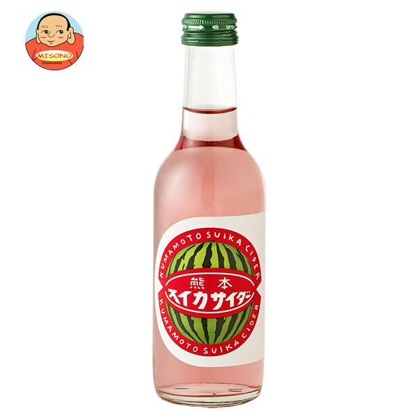 友桝飲料 熊本すいかサイダー 245ml瓶×24本入｜ 送料無料 サイダー ソーダ 炭酸 スパークリング スイカ 果汁のサムネイル