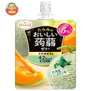 たらみ おいしい蒟蒻ゼリー 北海道メロン味 150gパウチ×30本入｜ 送料無料 ゼリー飲料 こんにゃく メロン パウチ