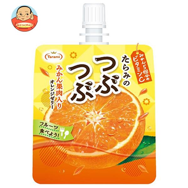 たらみ たらみのつぶつぶみかん果肉入り オレンジゼリー 150gパウチ×30(6×5)本入｜ 送料無料 ゼリー飲料 こんにゃく みかん パウチのサムネイル