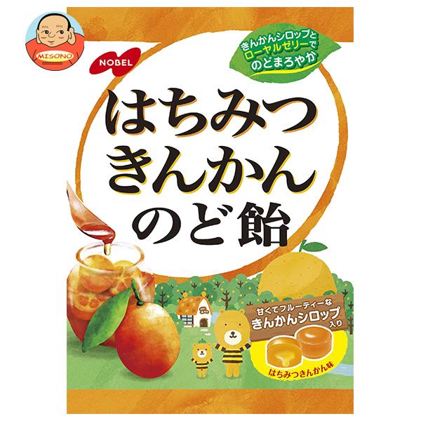 ノーベル製菓 はちみつきんかんのど飴 110g×6個入｜ 送料無料 飴 キャンディー のどあめ きんかん